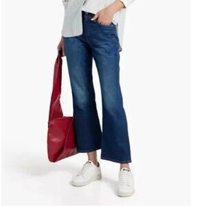 rag & bone Maya High Rise Crop Flare Jeans Dark Wash Size 25